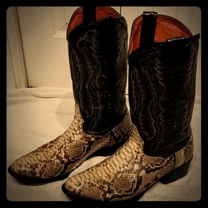 Snakeskin boots